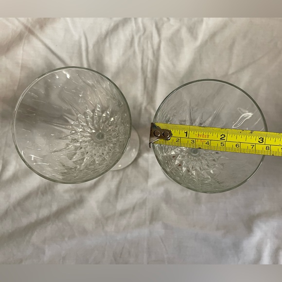 Cristal d'Arques Durand Diamant Water Wine Goblets Glasses (Set Of 2) - Picture 7 of 7